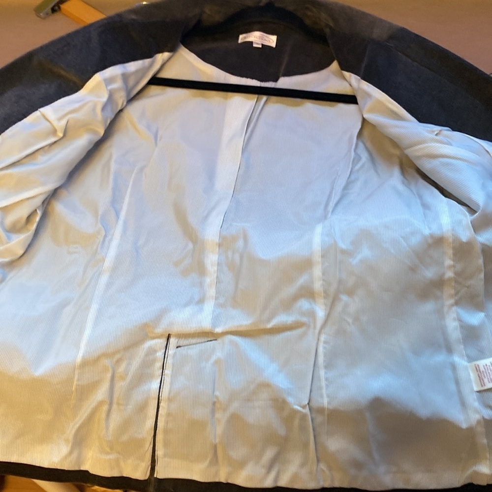 Northern Reflections Grey Corduroy Classic Button Up Blazer Jacket Size M - Picture 14 of 15
